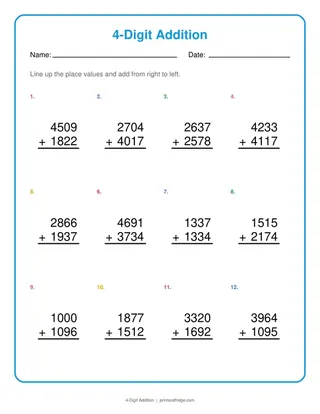 4-Digit Addition