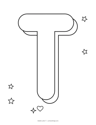 Bubble Letter T