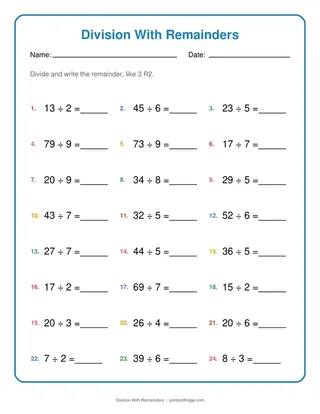 Division With Remainders