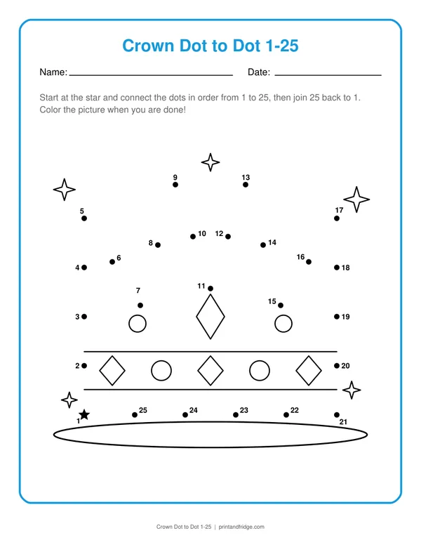Dot to Dot Printables