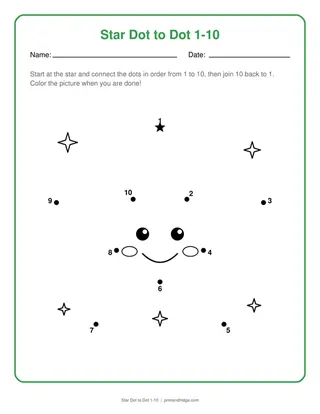Star Dot to Dot 1-10