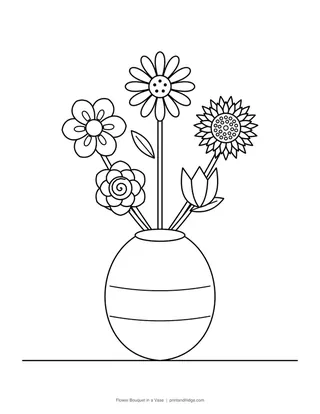 Flower Coloring Pages