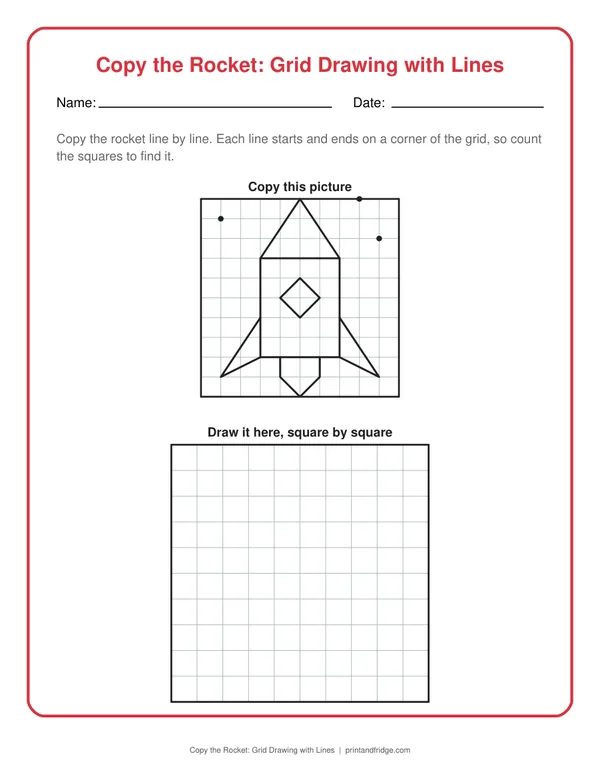 Grid Drawing Worksheets