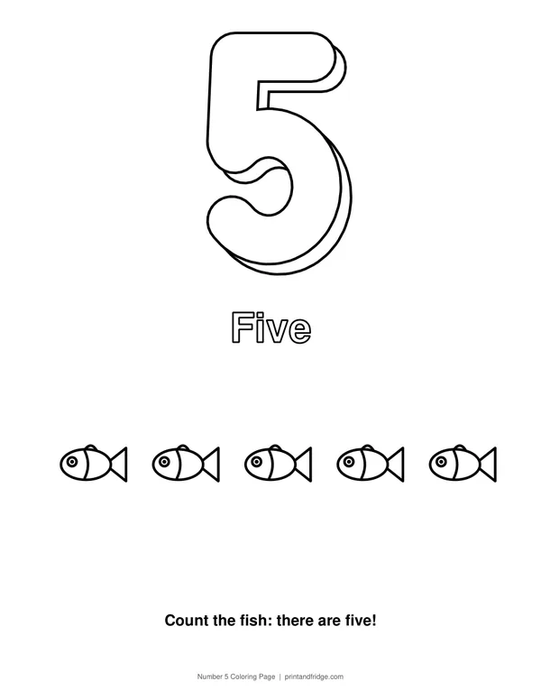 Number Coloring Pages