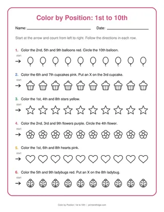 Color by Position: 1st to 10th