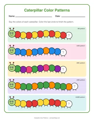 Caterpillar Color Patterns