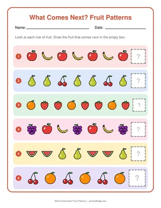 What Comes Next? Fruit Patterns