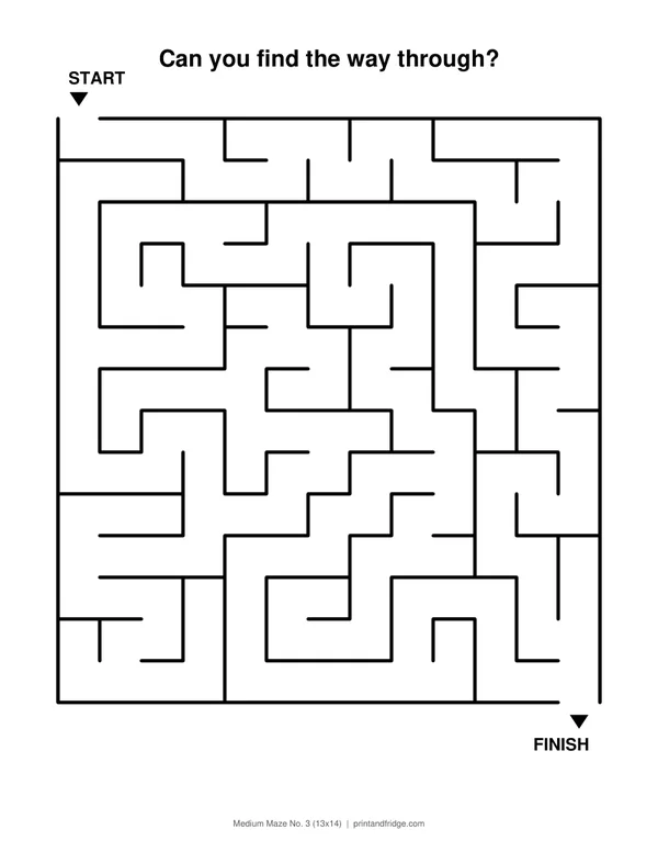 Printable Mazes for Kids