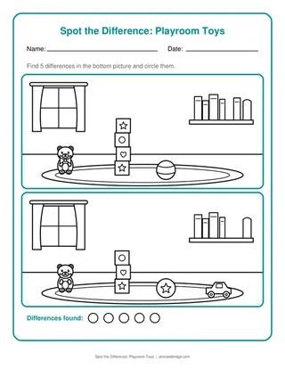 Spot the Difference: Playroom Toys
