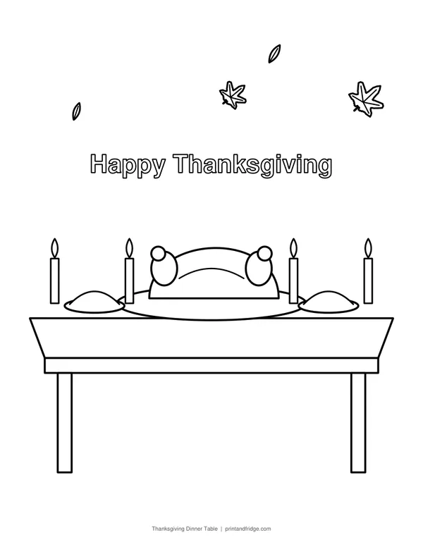 Thanksgiving Coloring Pages