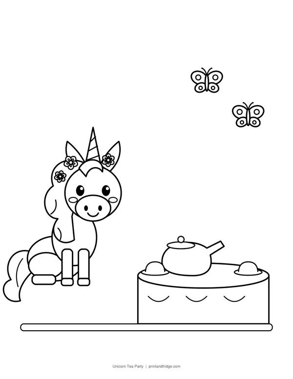 Unicorn Coloring Pages