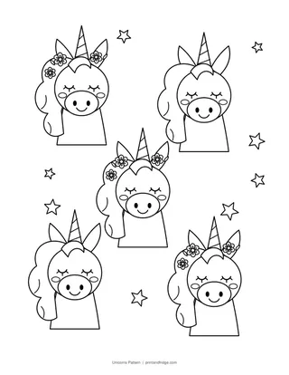 Unicorn Coloring Pages