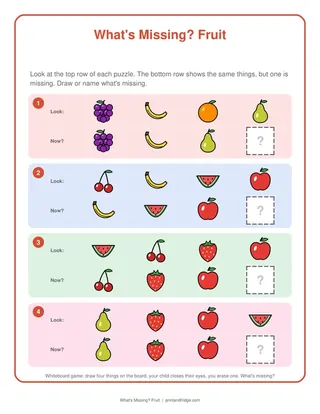 What's Missing? Fruit