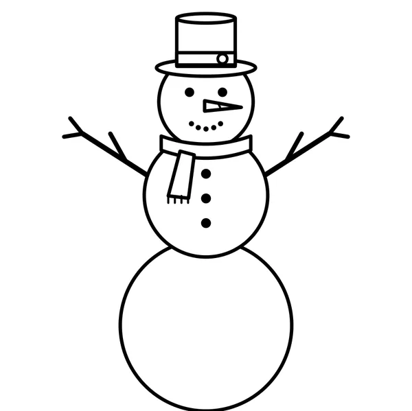 snowman drawing