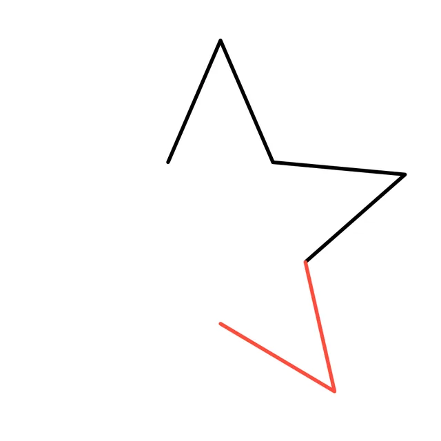 star drawing, step 3