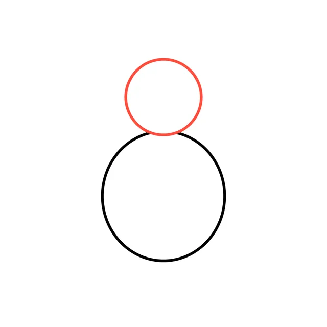 turkey drawing, step 2